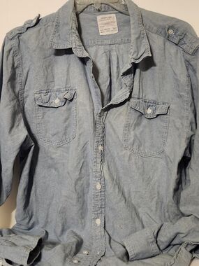 Champs Light Wash Denim Button-Front Shirt